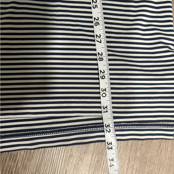 Peter Millar Blue and White Striped Polo Shirt. Size XL - Picture 6 of 7